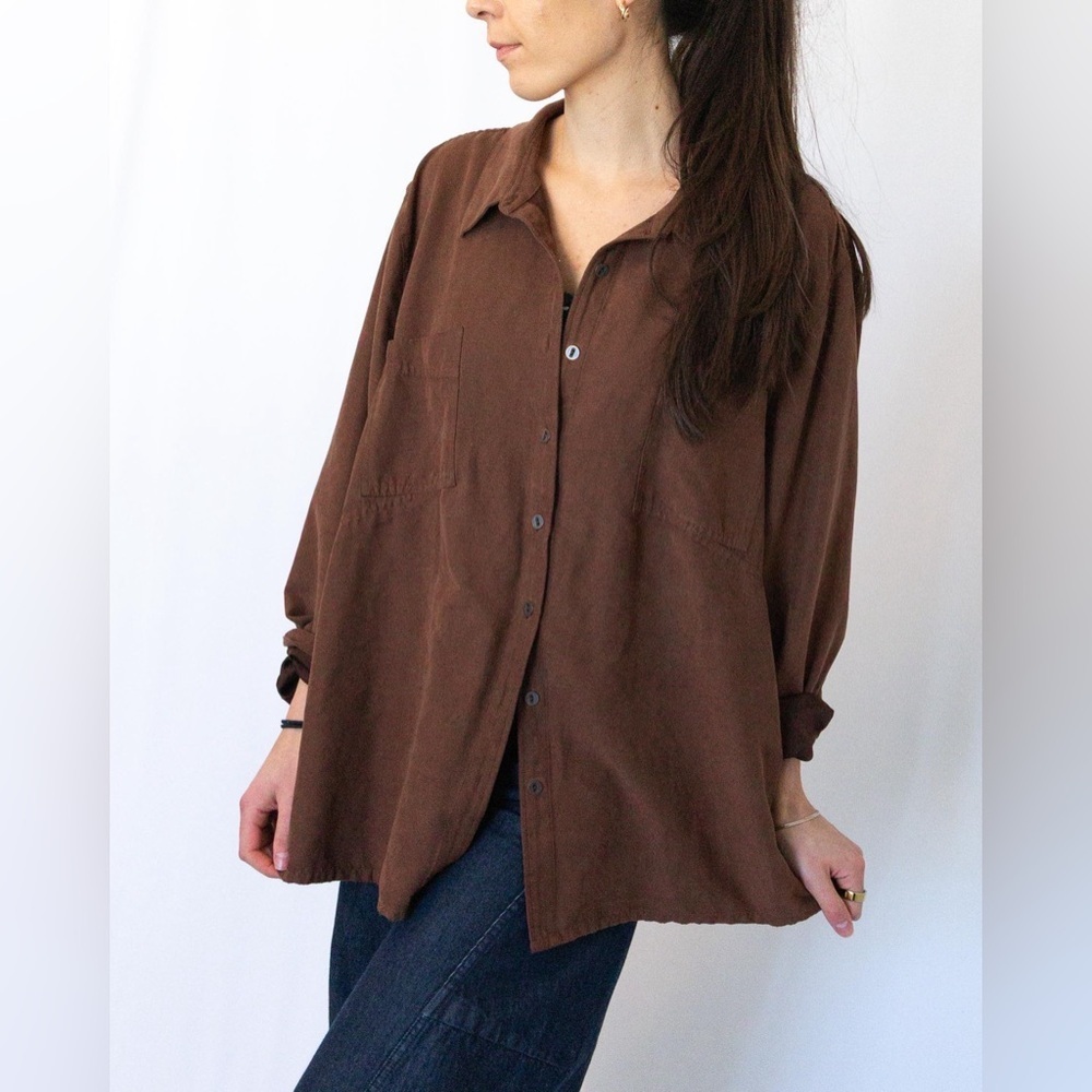 Suede Button Down - Picture 8 of 10